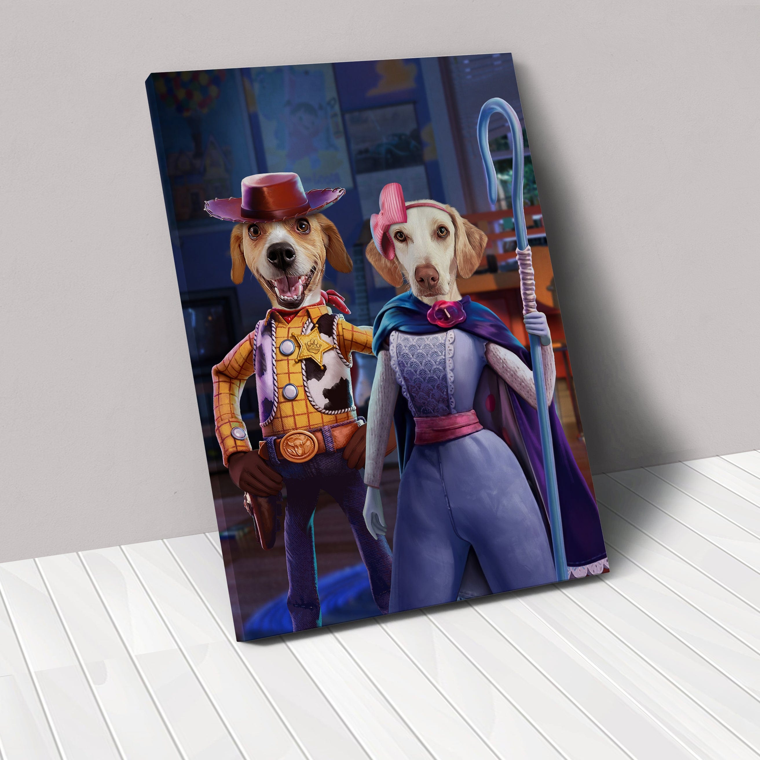 Crown and Paw - Canvas The Toy Couple - Custom Pet Canvas