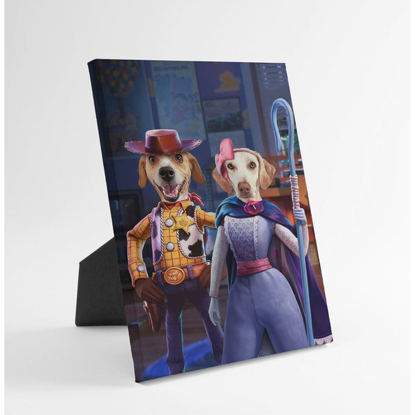 The Toy Couple - Custom Standing Canvas