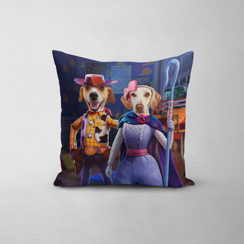 Crown and Paw - Throw Pillow The Toy Couple - Custom Throw Pillow