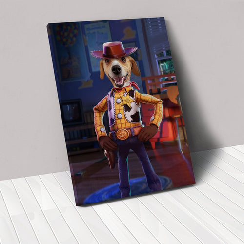 The Toy Cowboy - Custom Pet Canvas