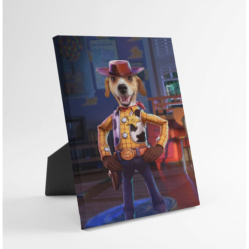 Crown and Paw - Standing Canvas The Toy Cowboy - Custom Standing Canvas