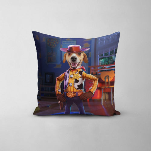 Crown and Paw - Throw Pillow The Toy Cowboy - Custom Throw Pillow