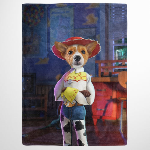 Crown and Paw - Blanket The Toy Cowgirl - Custom Pet Blanket