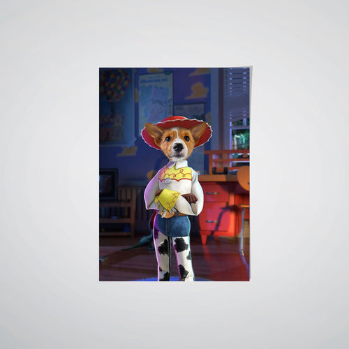 Crown and Paw - Poster The Toy Cowgirl - Custom Pet Poster