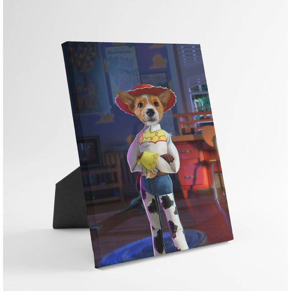 The Toy Cowgirl - Custom Standing Canvas