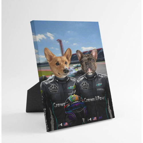 Crown and Paw - Standing Canvas The Veteran Drivers - Custom Standing Canvas