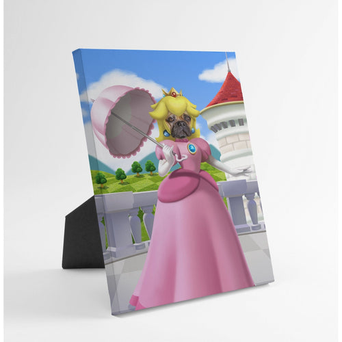 Crown and Paw - Standing Canvas Video Game Princess - Custom Standing Canvas