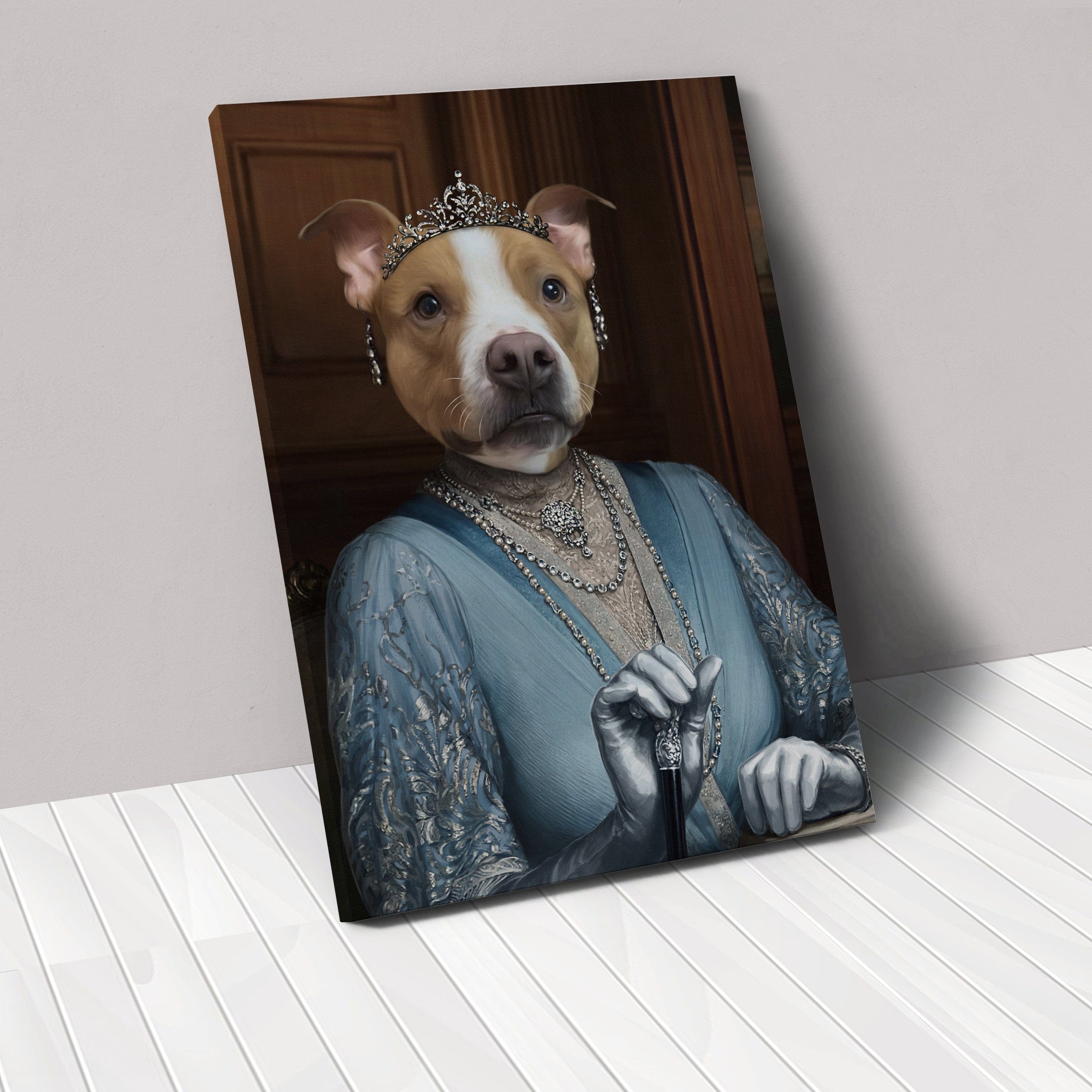 Crown and Paw - Canvas The Violet - Custom Pet Canvas