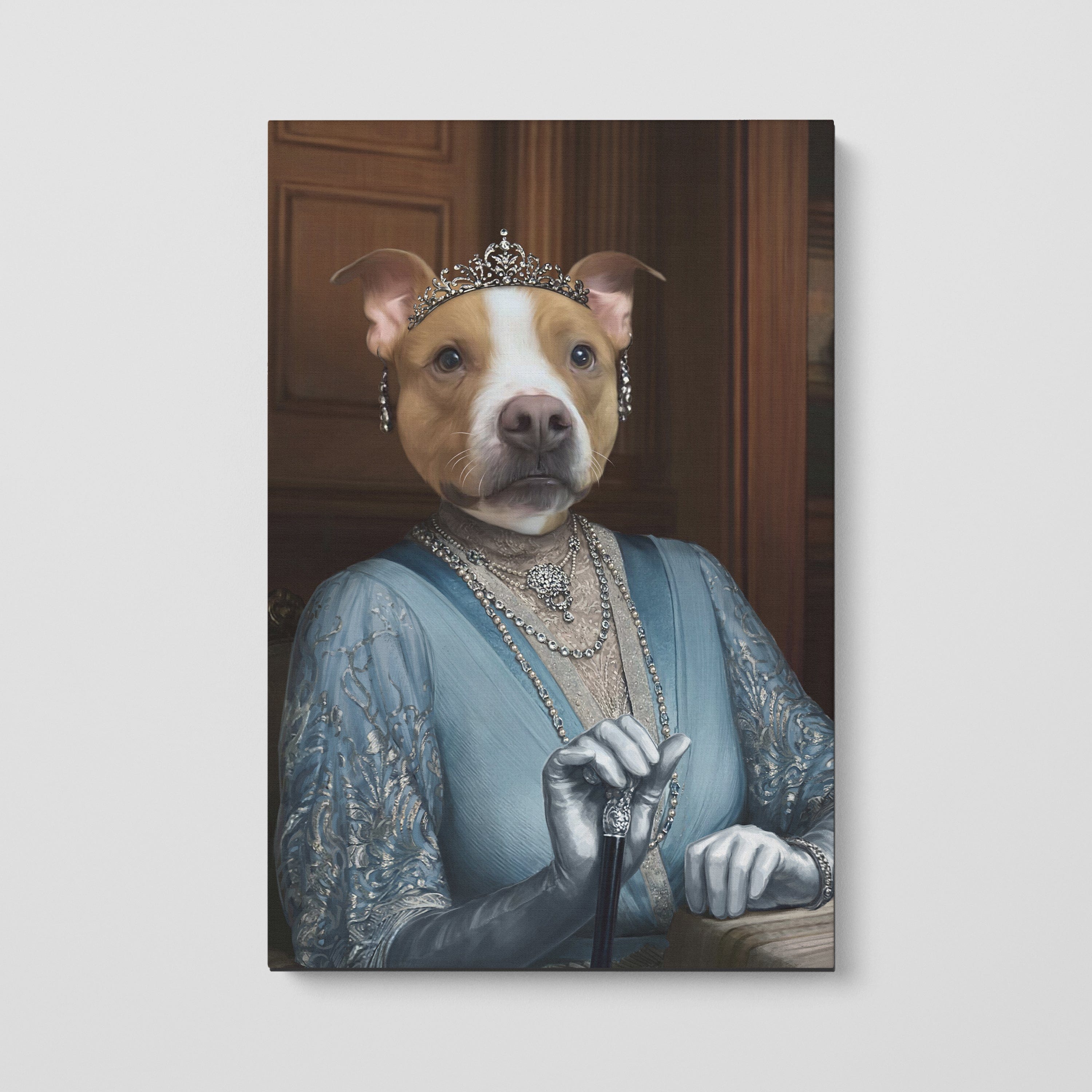 Crown and Paw - Canvas The Violet - Custom Pet Canvas