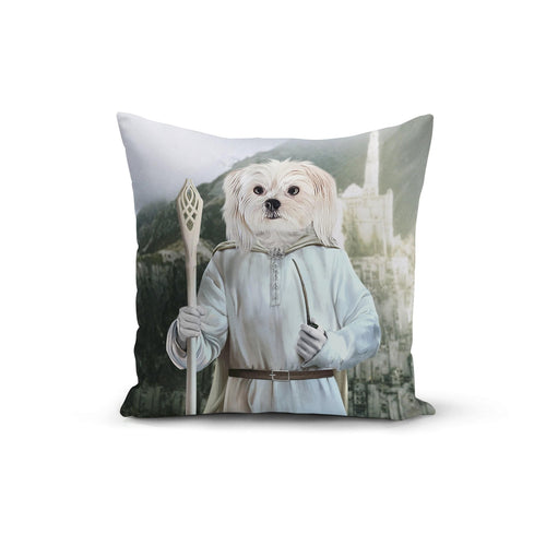 Crown and Paw - Throw Pillow The White Sorcerer - Custom Throw Pillow 14" x 14" / Background 1