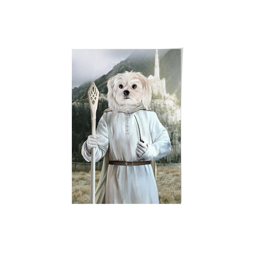 Crown and Paw - Poster The White Sorcerer - Custom Pet Poster 8.3" x 11.7" / Background 1