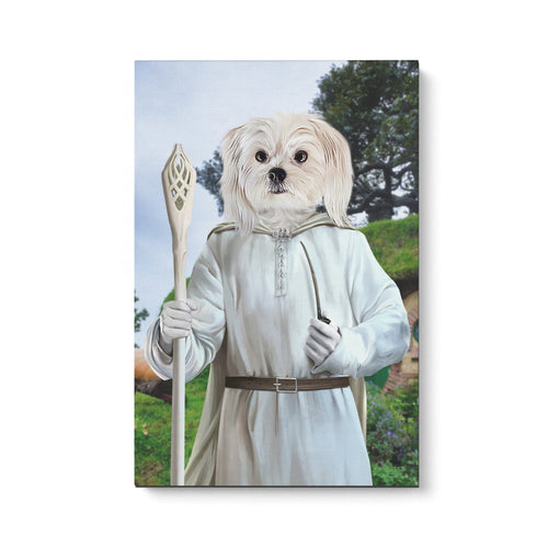 Crown and Paw - Canvas The White Sorcerer - Custom Pet Canvas