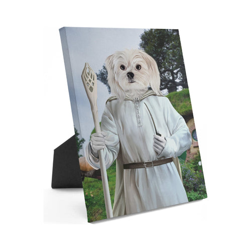 Crown and Paw - Standing Canvas The White Sorcerer - Custom Standing Canvas 8" x 10" / Background 2