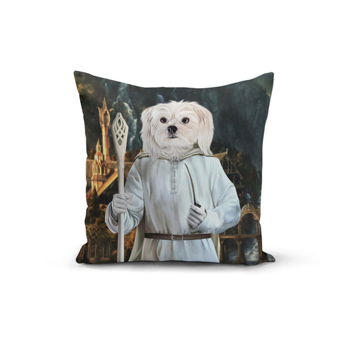 Crown and Paw - Throw Pillow The White Sorcerer - Custom Throw Pillow 14" x 14" / Background 3