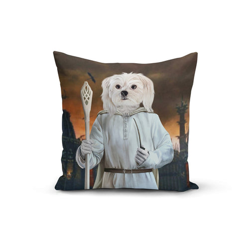 Crown and Paw - Throw Pillow The White Sorcerer - Custom Throw Pillow 14" x 14" / Background 4
