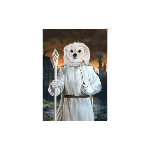 Crown and Paw - Poster The White Sorcerer - Custom Pet Poster 8.3" x 11.7" / Background 4