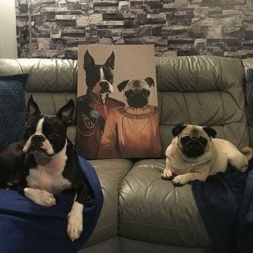Crown and Paw - Canvas The Lord And Lady - Custom Pet Canvas