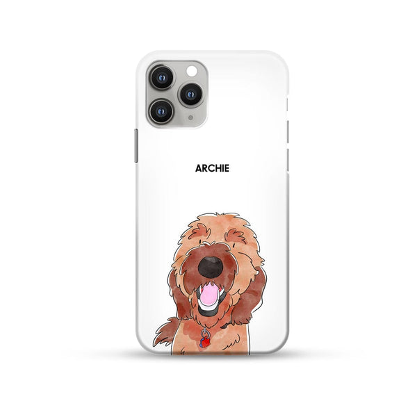 Custom Watercolor Pet Art Phone Case Custom Watercolor Pet Art Phone Case