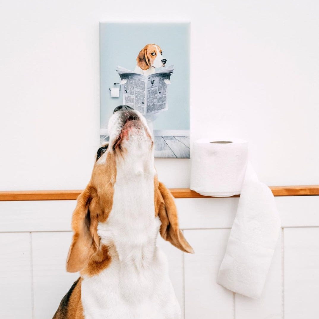 Restroom Pet Portrait - Custom Pet Art