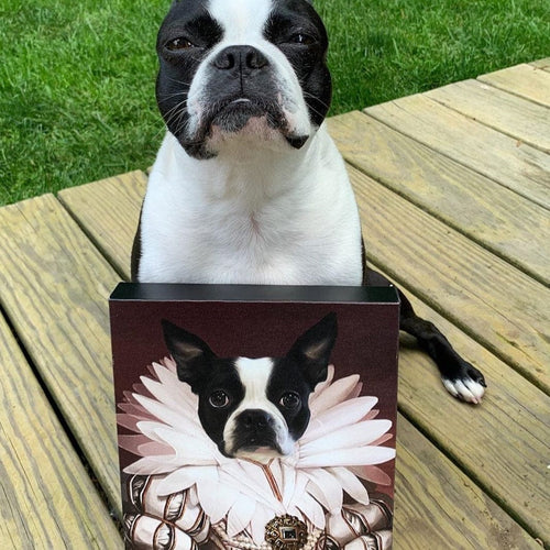 Crown and Paw - Canvas The Queen - Custom Pet Canvas
