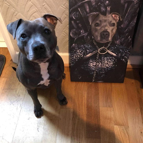 Crown and Paw - Canvas The Lady of the North - Custom Pet Canvas