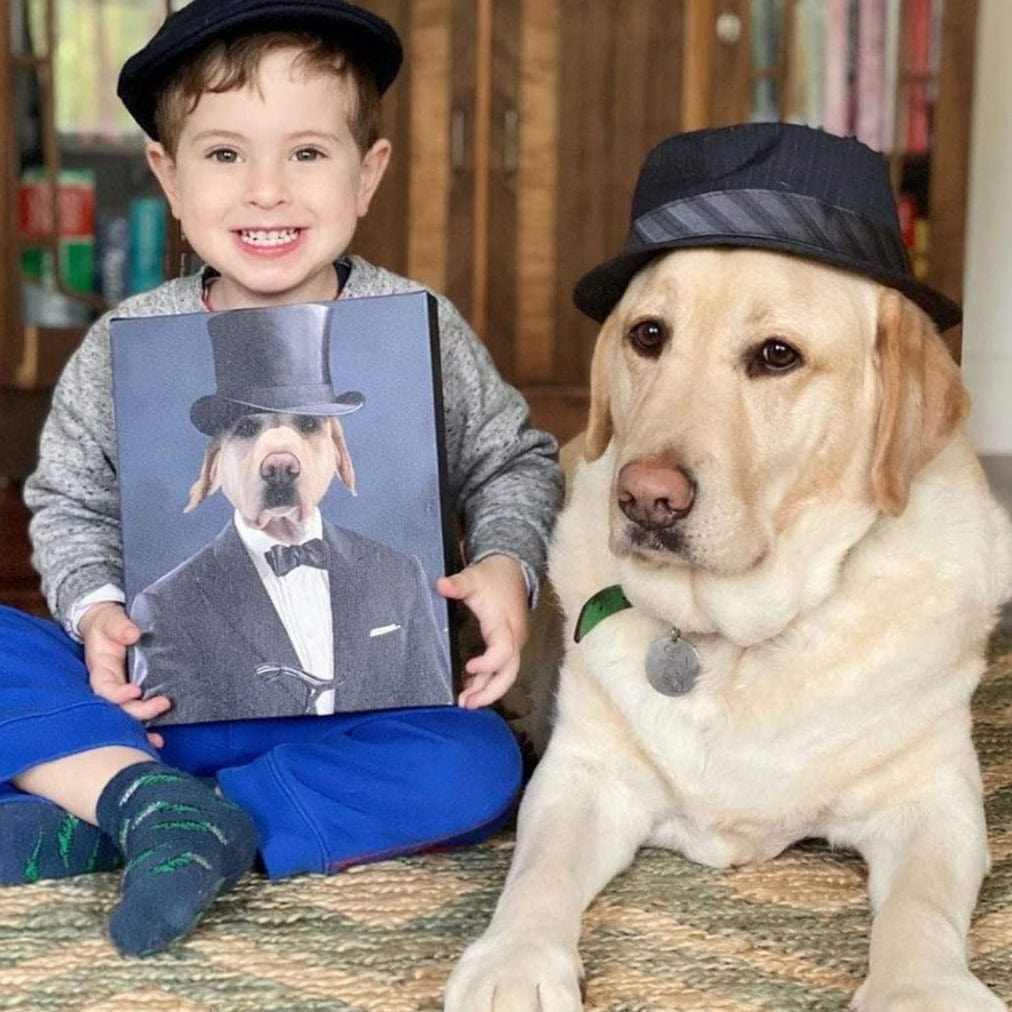 Crown and Paw - Canvas The Gentleman - Custom Pet Canvas