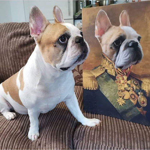 Crown and Paw - Canvas The Colonel - Custom Pet Canvas