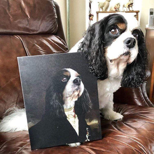 Crown and Paw - Canvas The Count - Custom Pet Canvas
