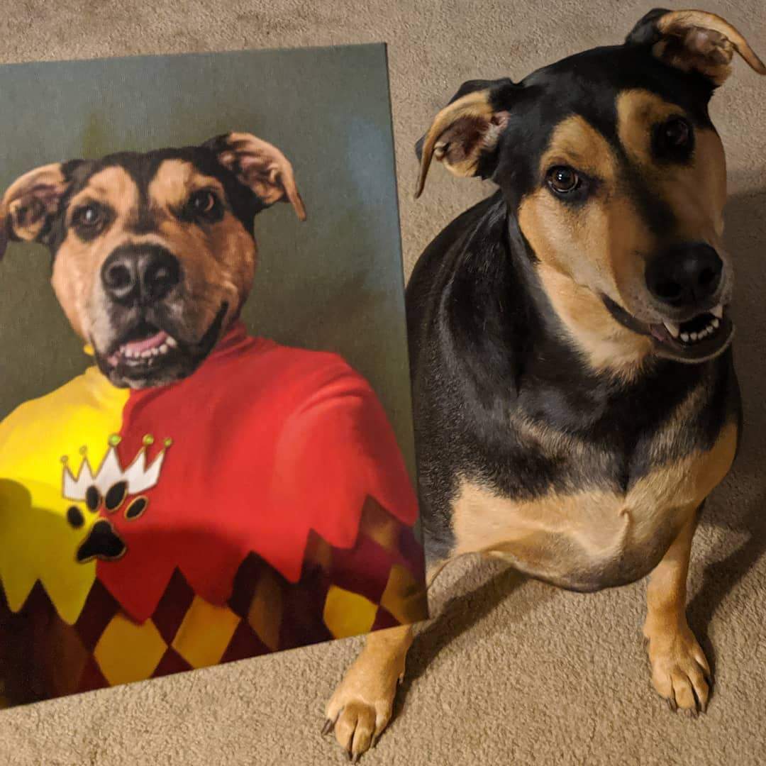 Crown and Paw - Canvas The Jester - Custom Pet Canvas