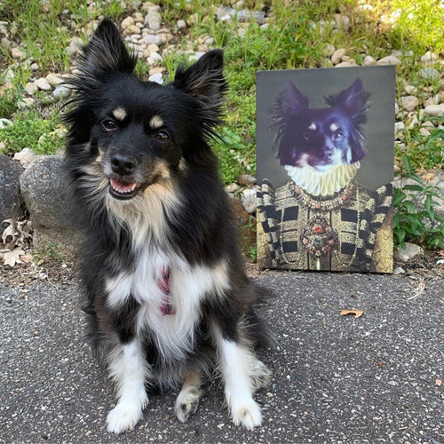 Crown and Paw - Canvas The Dame - Custom Pet Canvas
