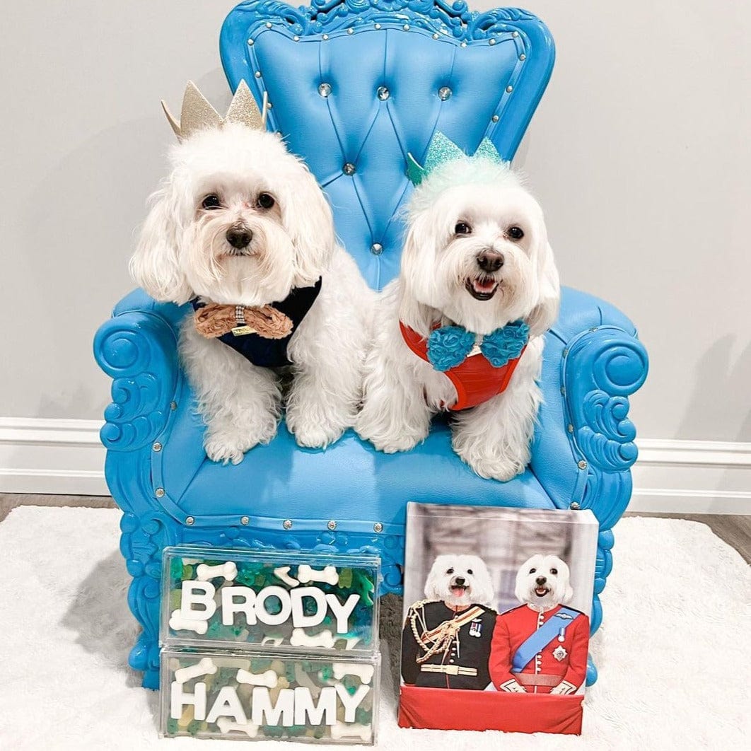 Crown and Paw - Canvas The English Princes - Custom Pet Canvas