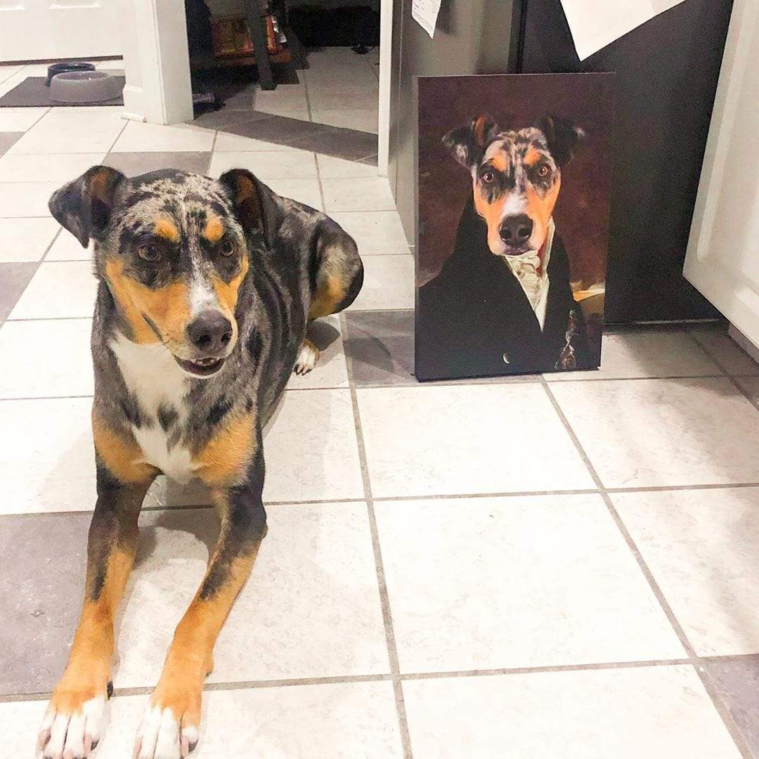Crown and Paw - Canvas The Count - Custom Pet Canvas