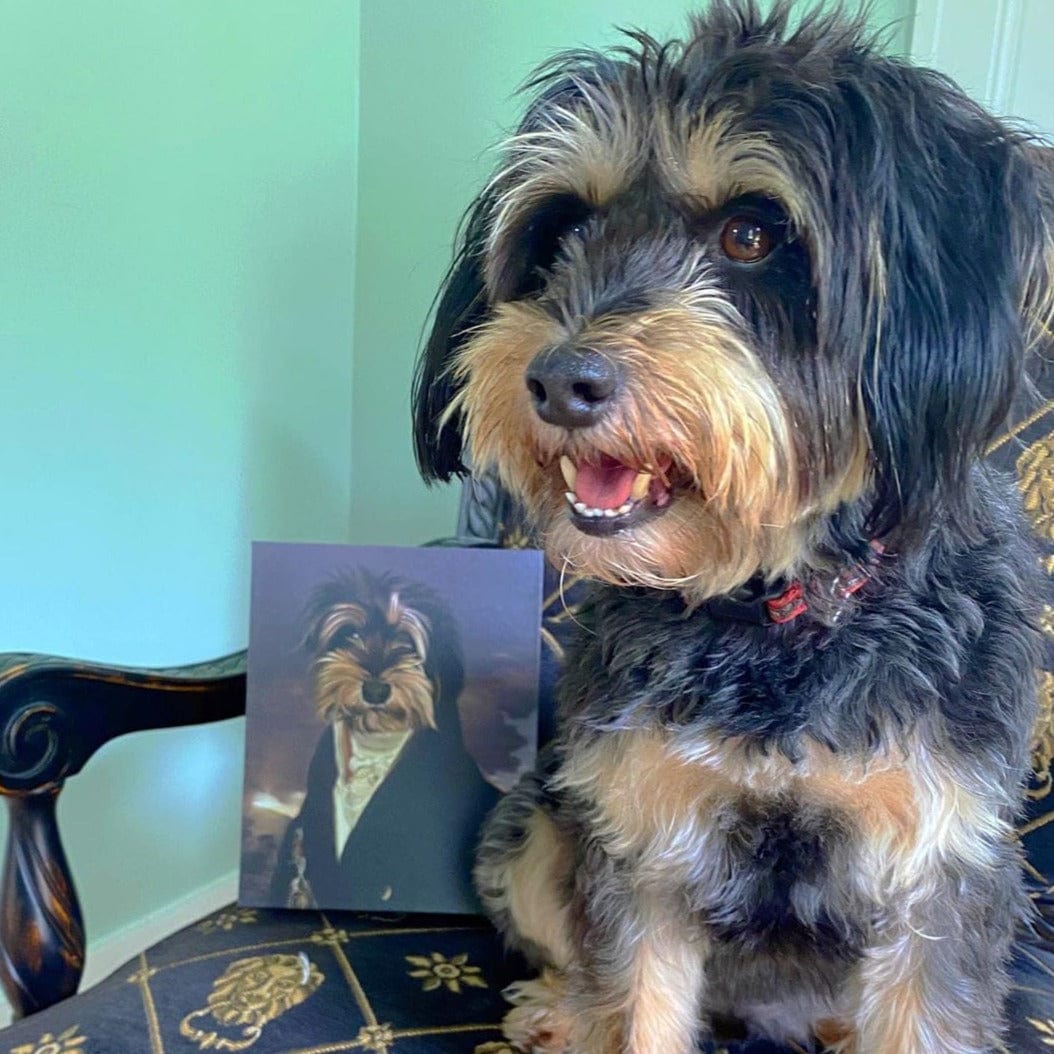 Crown and Paw - Canvas The Count - Custom Pet Canvas