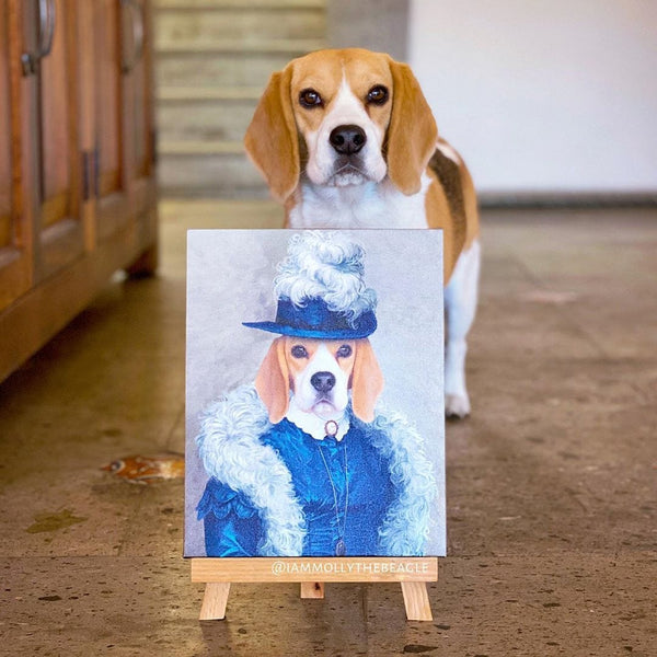 The Boa Lady - Custom Pet Canvas