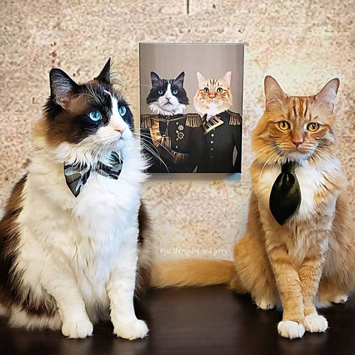 Crown and Paw - Canvas The Brothers In Arms - Custom Pet Canvas