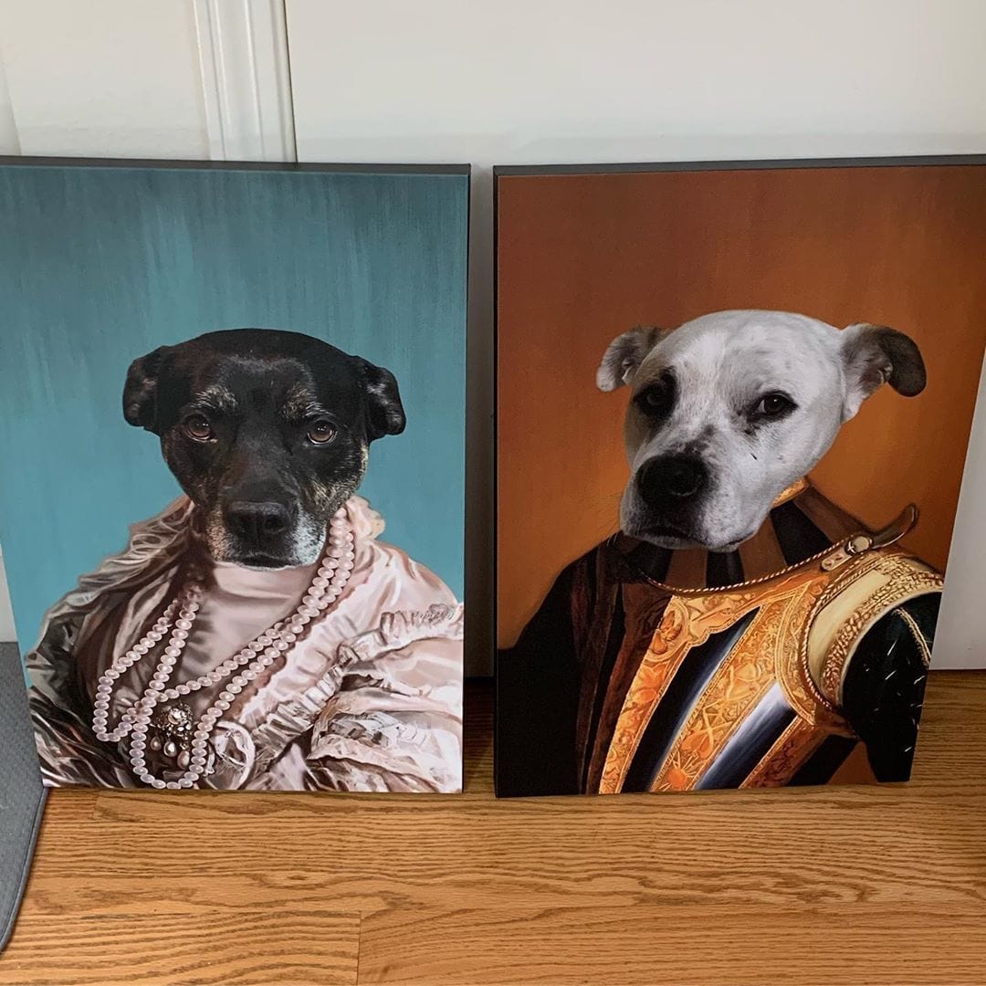 Crown and Paw - Canvas The Knight - Custom Pet Canvas
