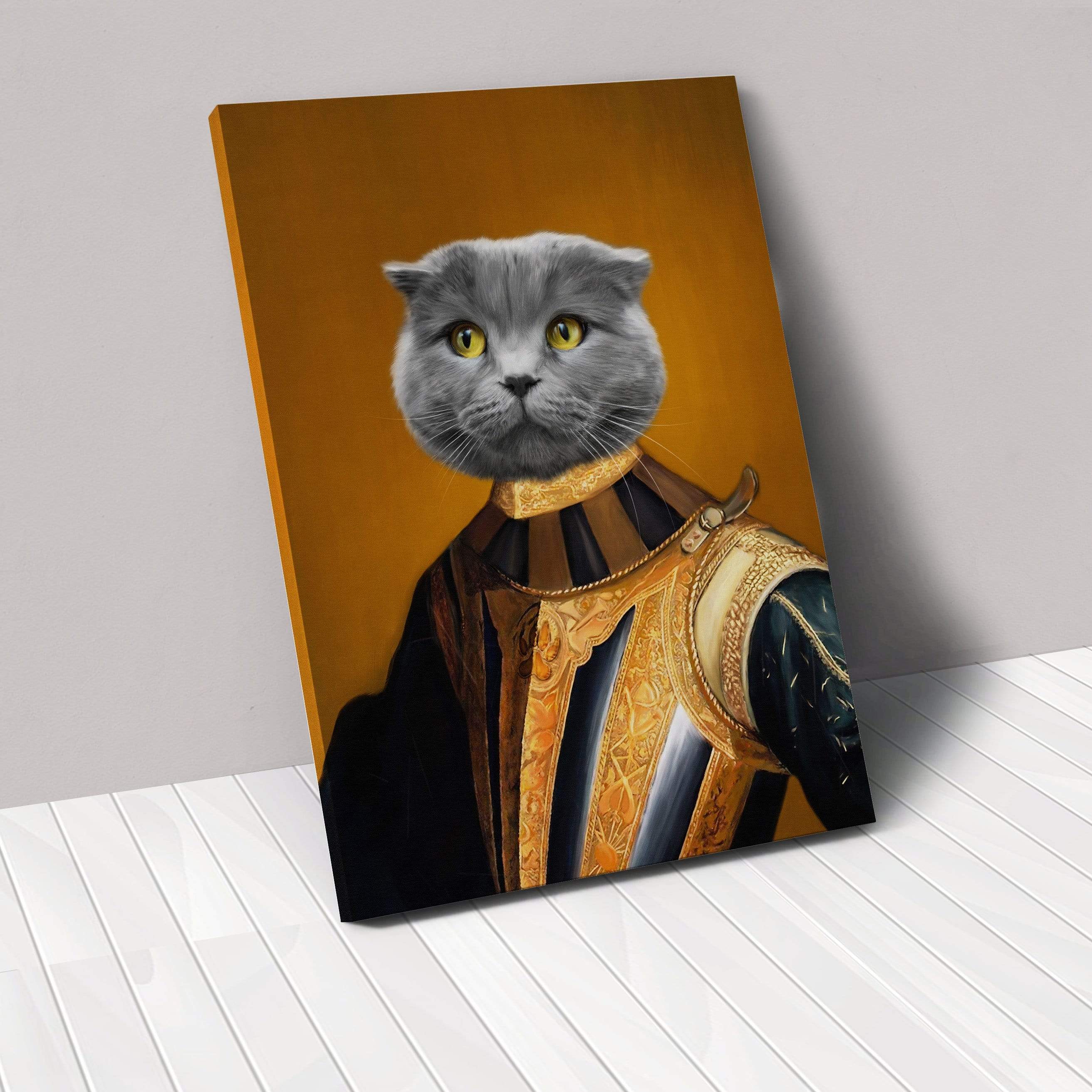 Crown and Paw - Canvas The Knight - Custom Pet Canvas
