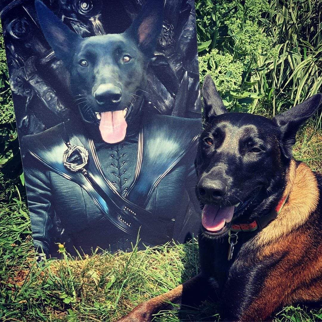 Crown and Paw - Canvas The Mother Of Dragons - Custom Pet Canvas