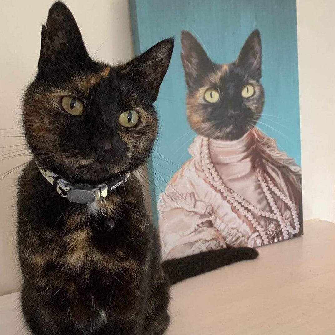 Crown and Paw - Canvas The Queen Regent - Custom Pet Canvas