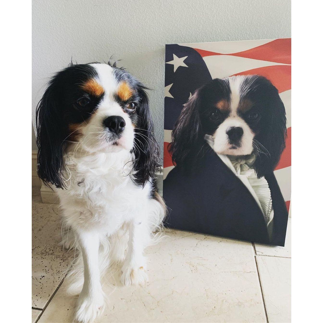 The Ambassador - USA Flag Edition - Custom Pet Canvas
