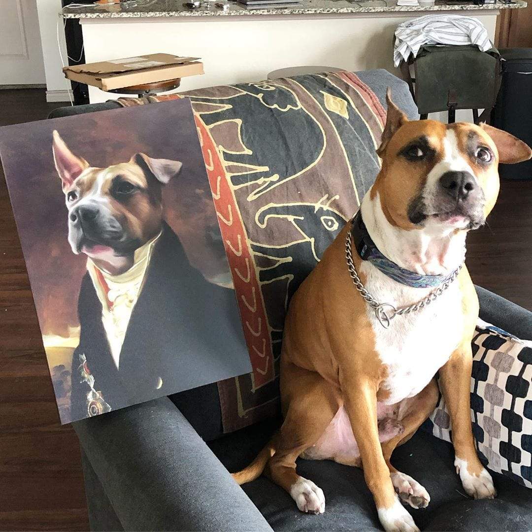 Crown and Paw - Canvas The Count - Custom Pet Canvas