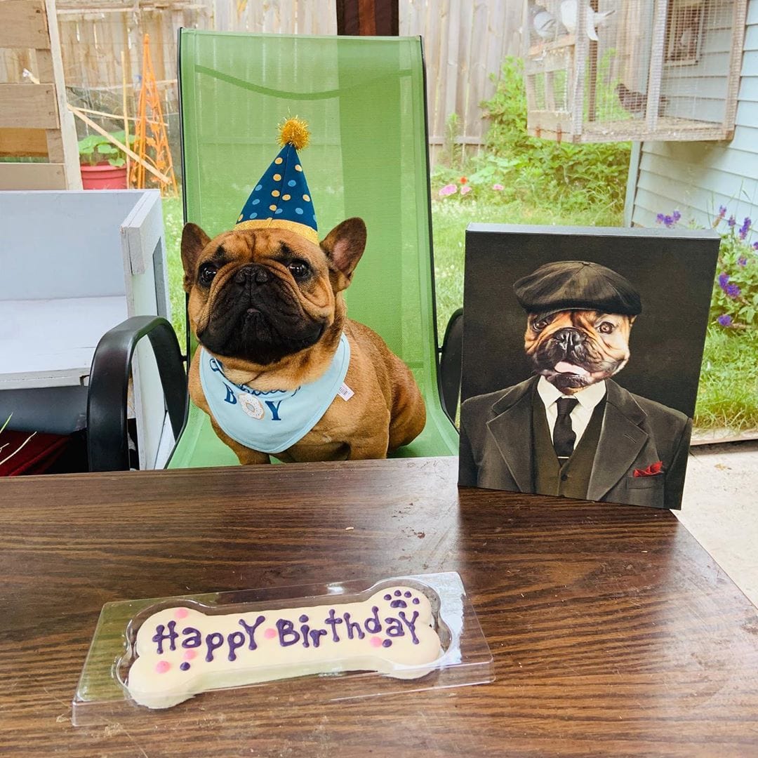 Crown and Paw - Canvas The British Gangster - Custom Pet Canvas