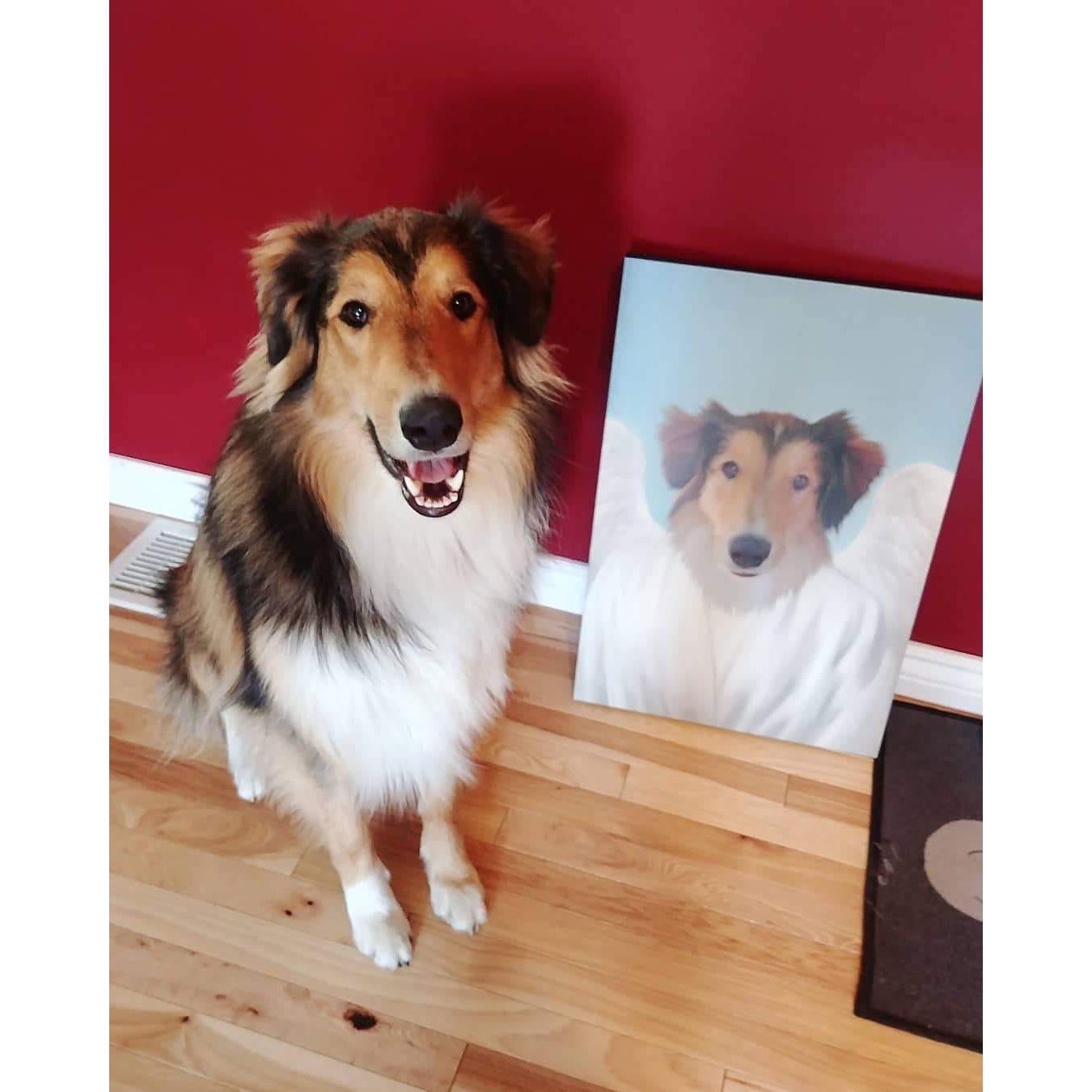 Crown and Paw - Canvas The Angel - Custom Pet Canvas