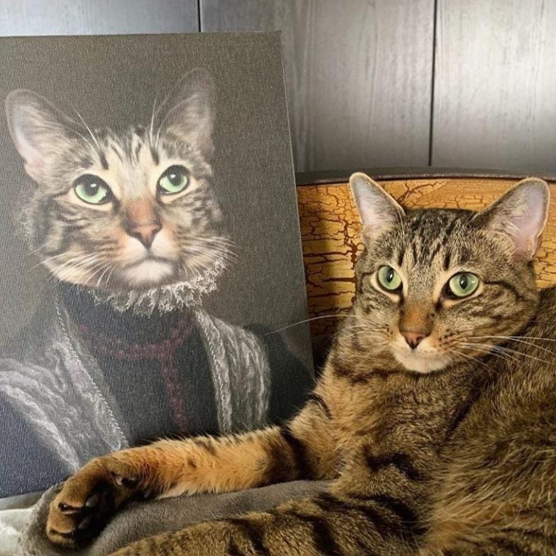 Crown and Paw - Canvas The Countess - Custom Pet Canvas