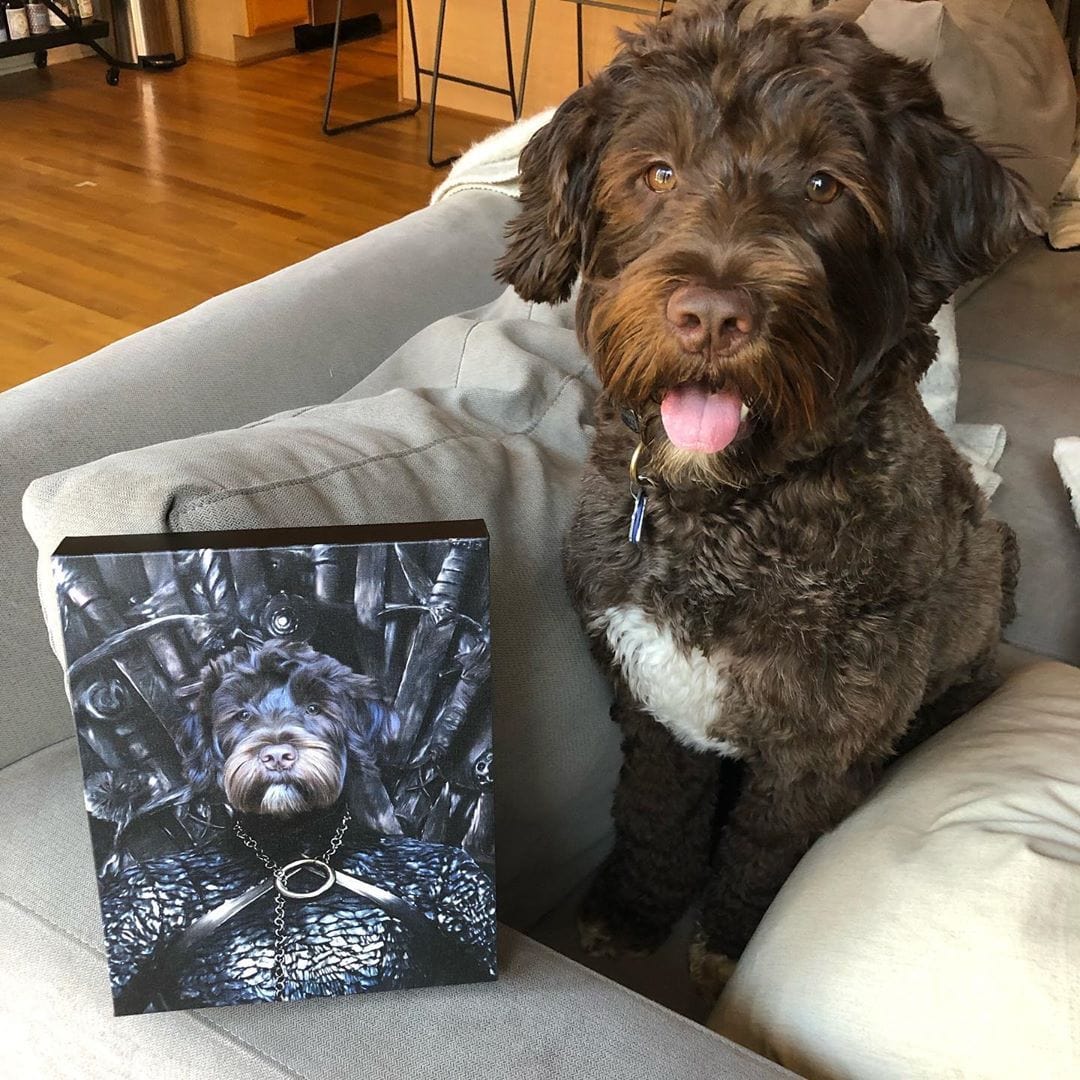 Crown and Paw - Canvas The Lady of the North - Custom Pet Canvas