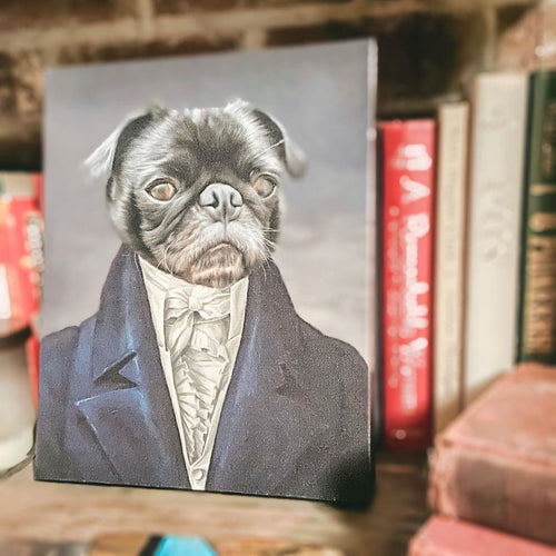 Crown and Paw - Canvas The Aristocrat - Custom Pet Canvas