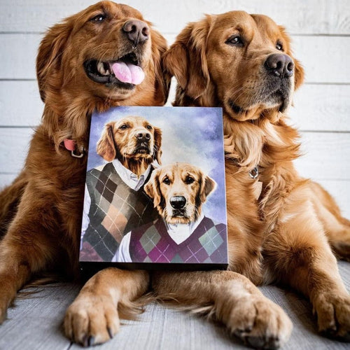 Crown and Paw - Canvas Step Brothers - Custom Pet Canvas 8" x 10" / Unframed