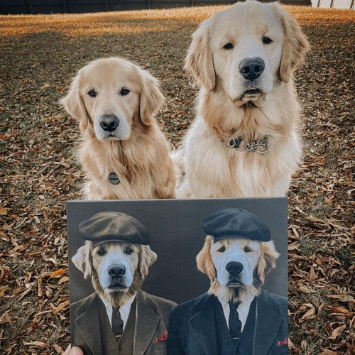 Crown and Paw - Canvas The Gangster Brothers - Custom Pet Canvas