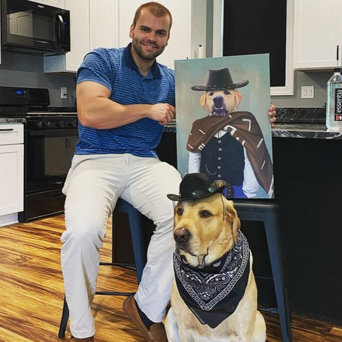 Crown and Paw - Canvas The Lone Ranger - Custom Pet Canvas