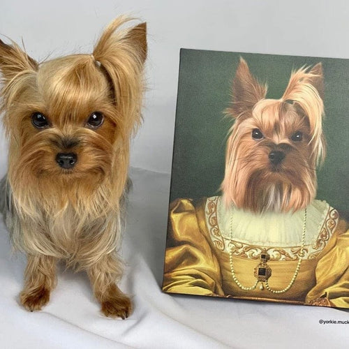 Crown and Paw - Canvas The Golden Girl - Custom Pet Canvas